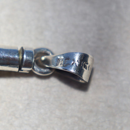 Sterling Silver Puffy Heart Vial Pendant