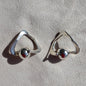Handmade Abstract Sterling Spinner Earrings