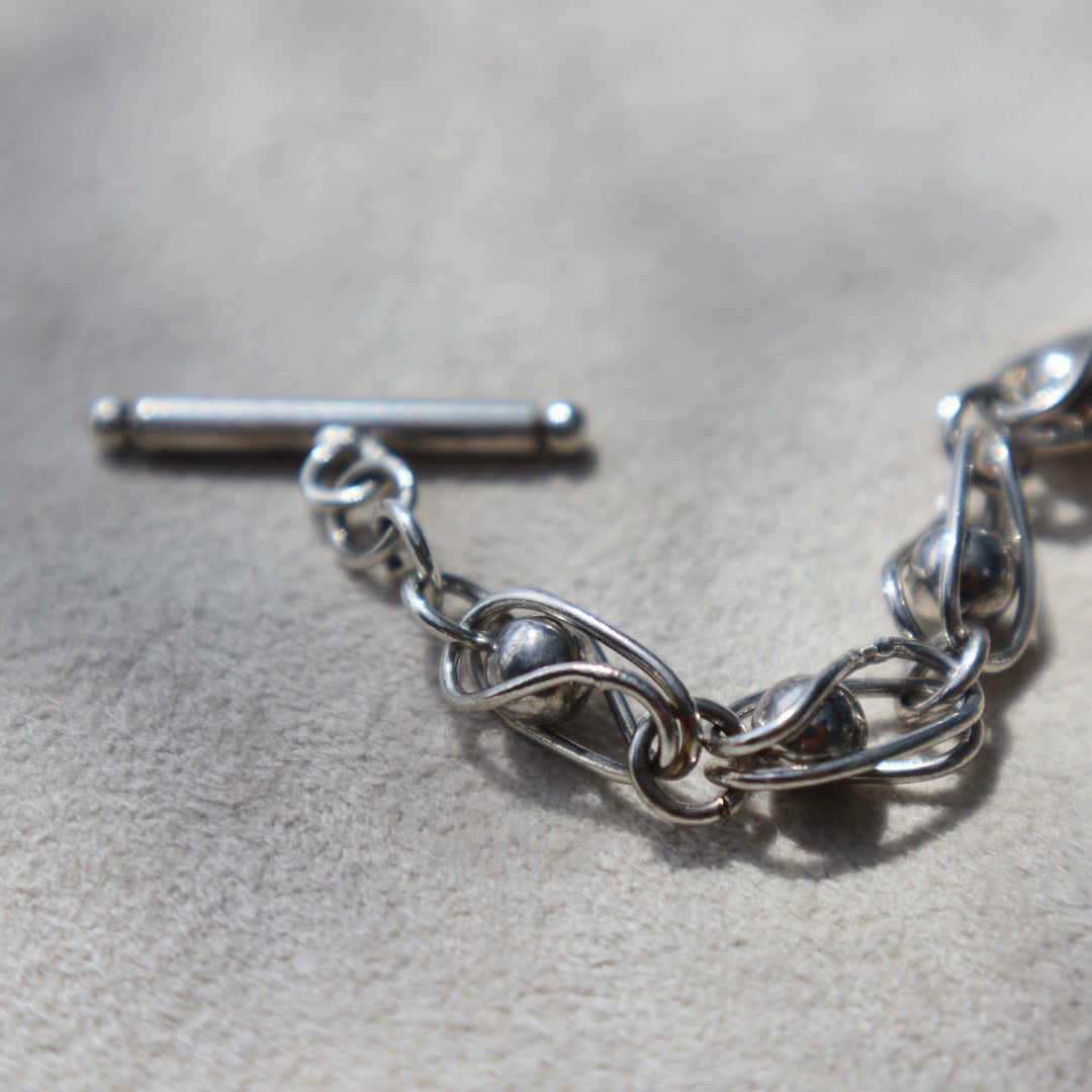 Modern Caged Ball Toggle Bracelet