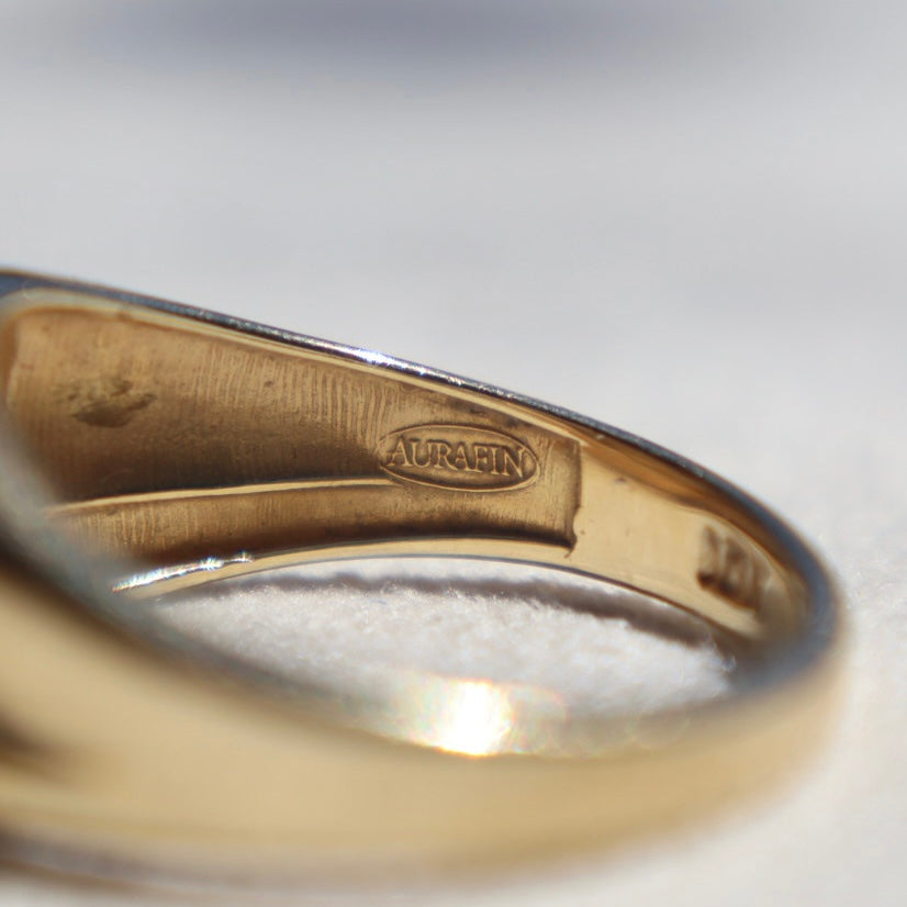 Gold Chicago Bears Signet Ring