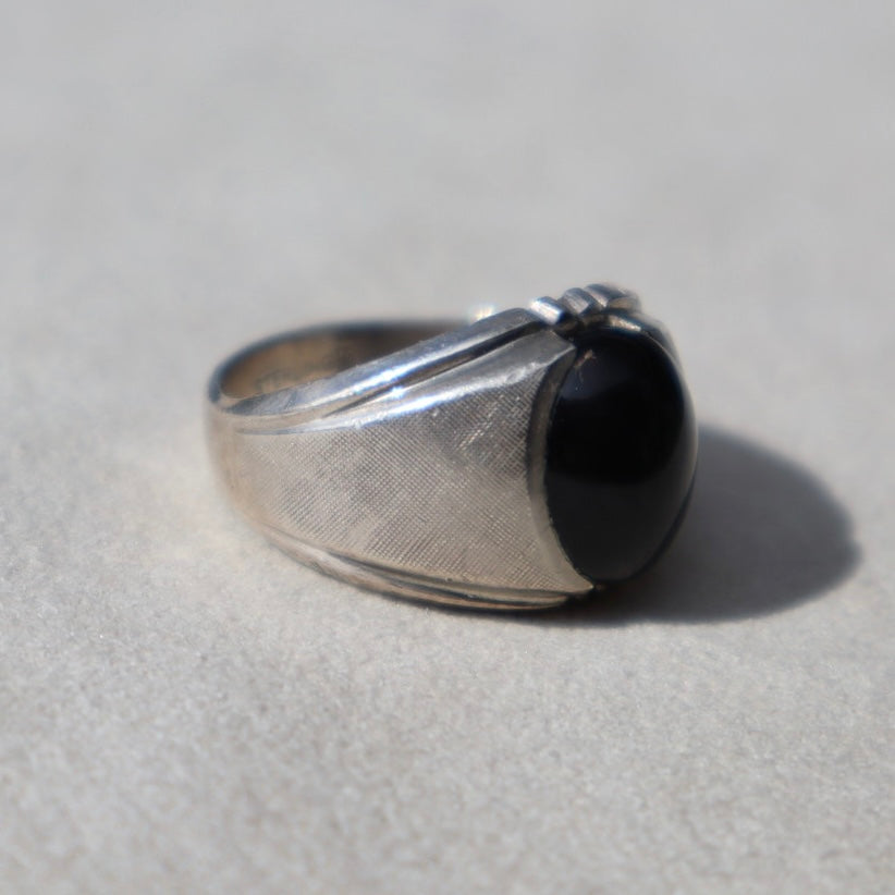 Art Deco Inspired Onyx Ring