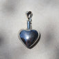 Sterling Silver Puffy Heart Vial Pendant