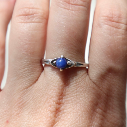 Art Deco Style Star Sapphire Ring