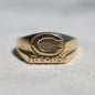 Gold Chicago Bears Signet Ring