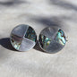 Sterling Abalone Taxco Cuff Links