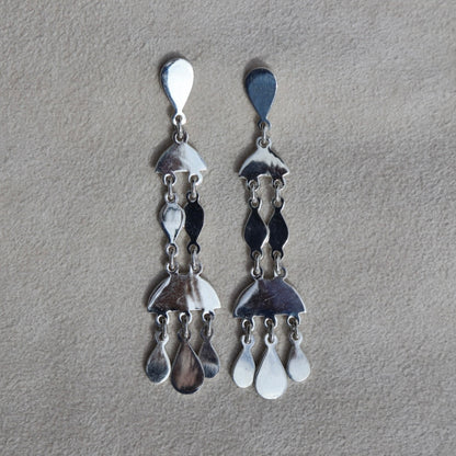 Vintage Sterling Chandelier Earrings