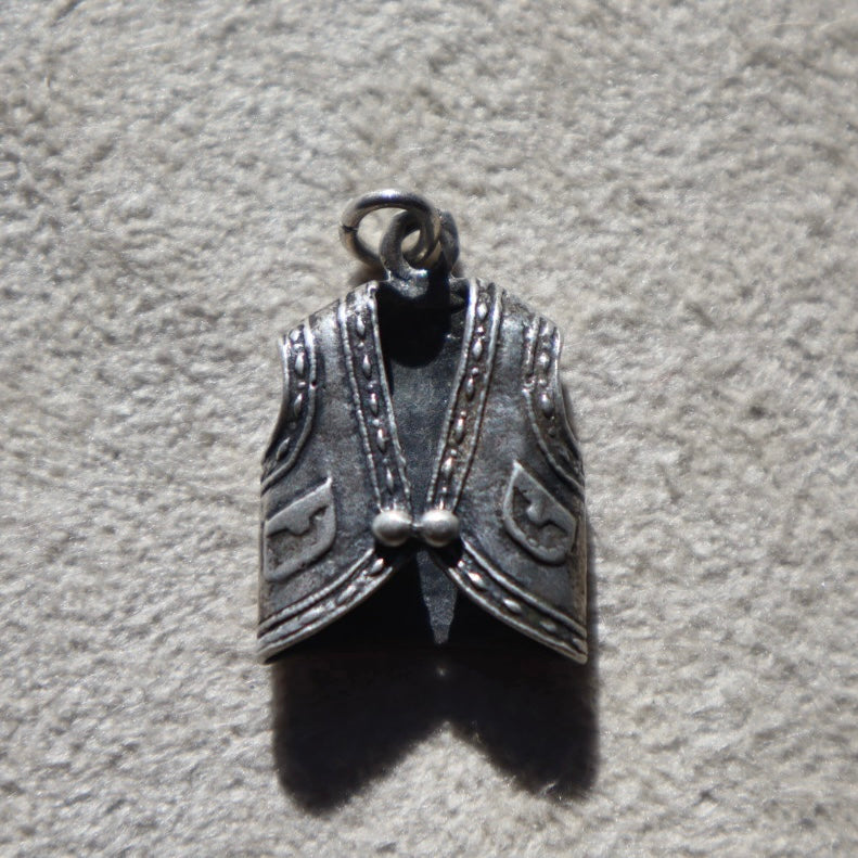 Sterling Silver Bolero Vest Pendant