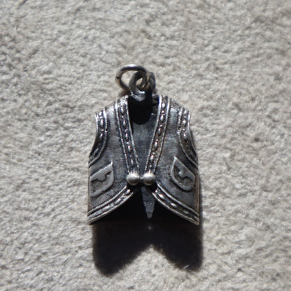 Sterling Silver Bolero Vest Pendant
