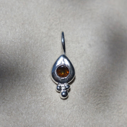 Handmade Freeform Heat Treated Peridot Pendant