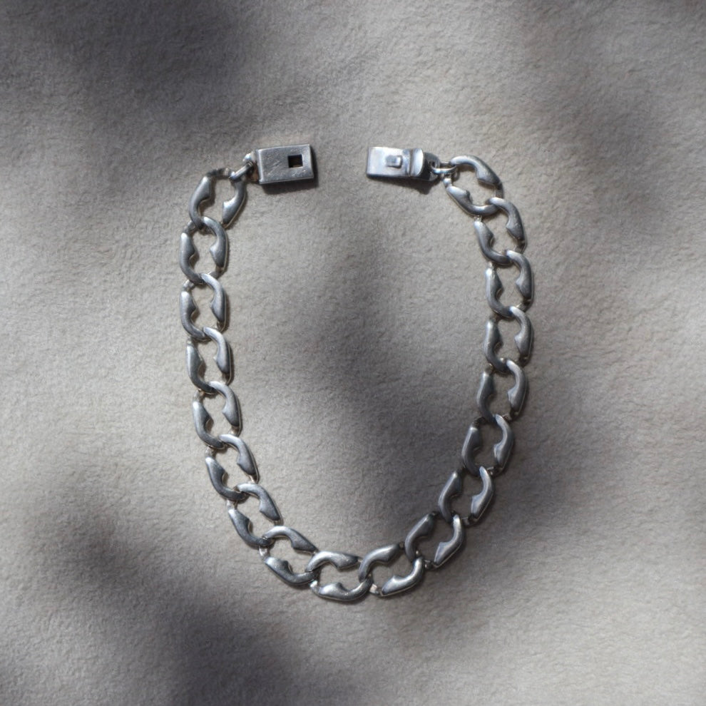 Lightweight Cuban Style Chain Bracelet