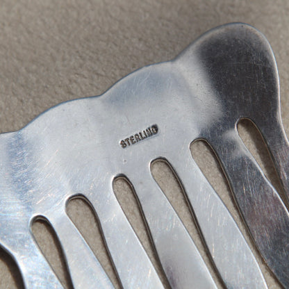 Handmade Sterling Hair Comb