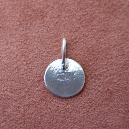 Sterling Silver Cancer Coin Pendant