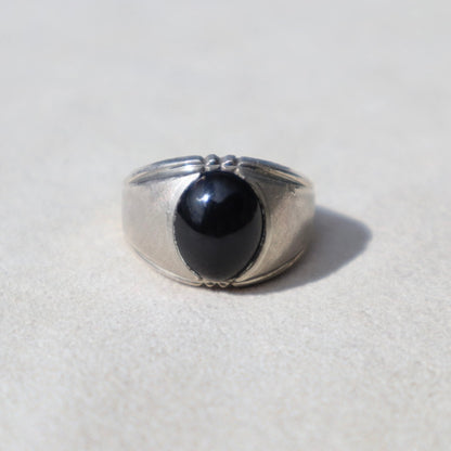Art Deco Inspired Onyx Ring