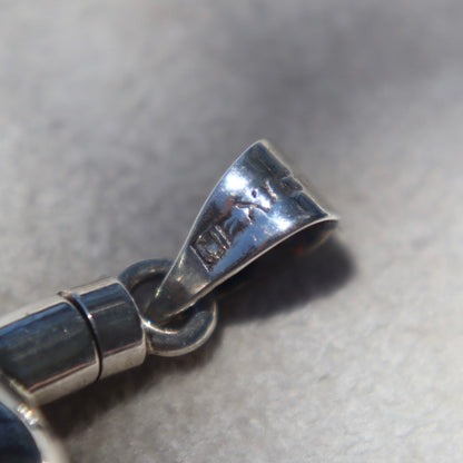 Sterling Silver Puffy Heart Vial Pendants