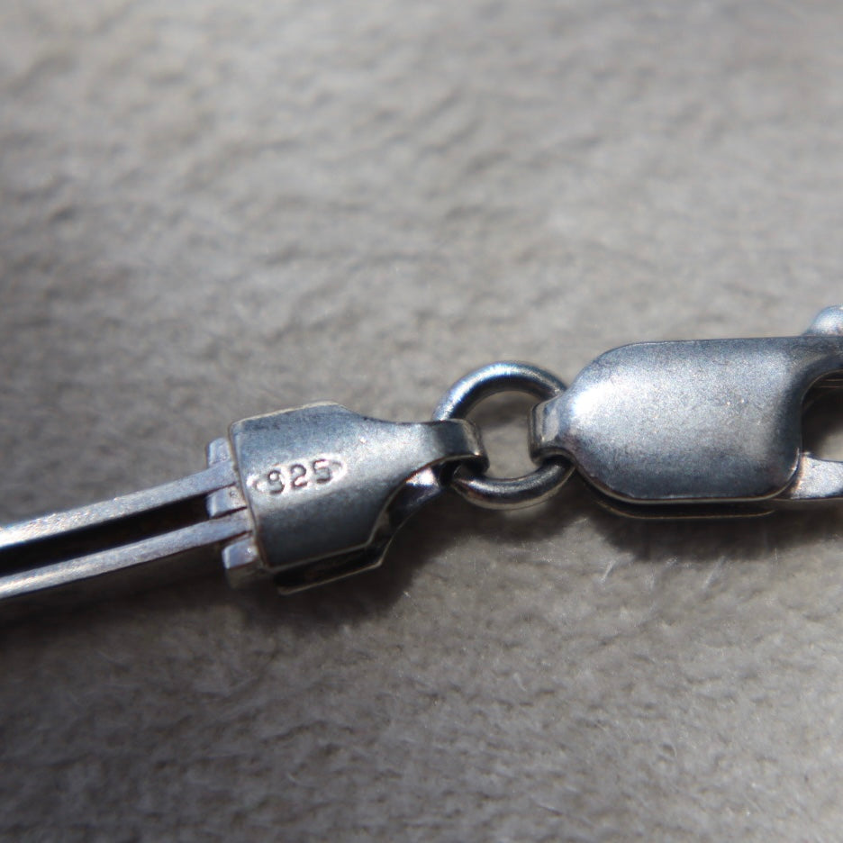 Sterling Silver Minimalist Bar Link Bracelet