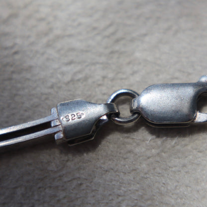 Sterling Silver Minimalist Bar Link Bracelet