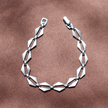 Modern Diamond Link Bracelet