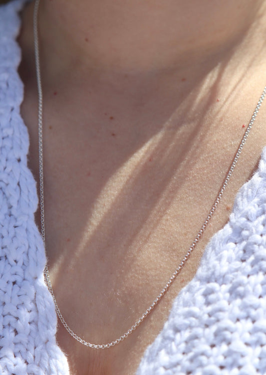 22” Sterling Silver Rolo Chain