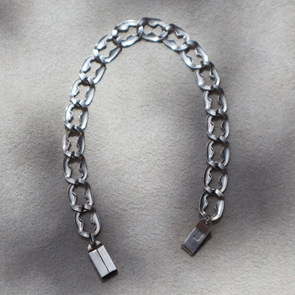 Lightweight Cuban Style Chain Bracelet