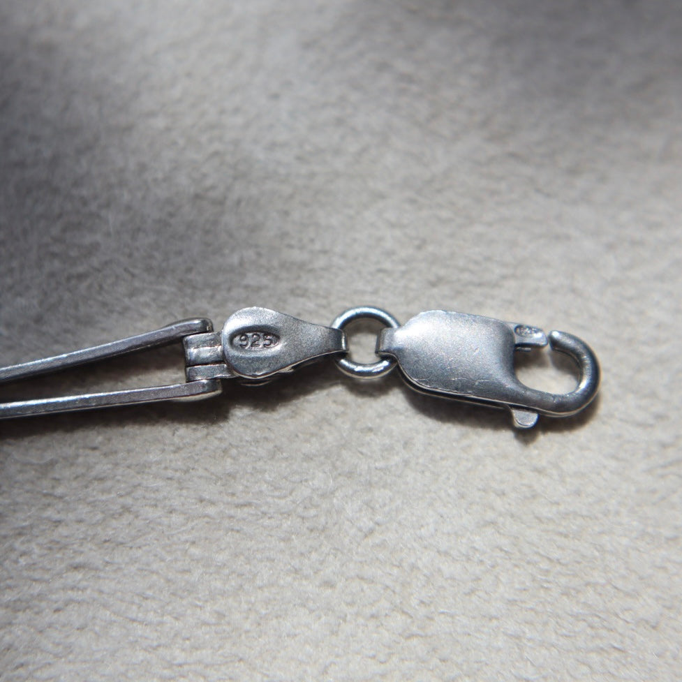 Minimalist Sterling Silver Hinged Bar Bracelet