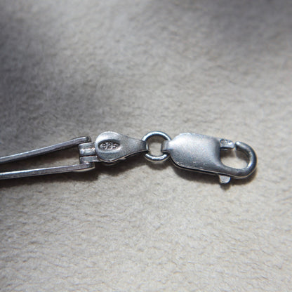 Minimalist Sterling Silver Hinged Bar Bracelet