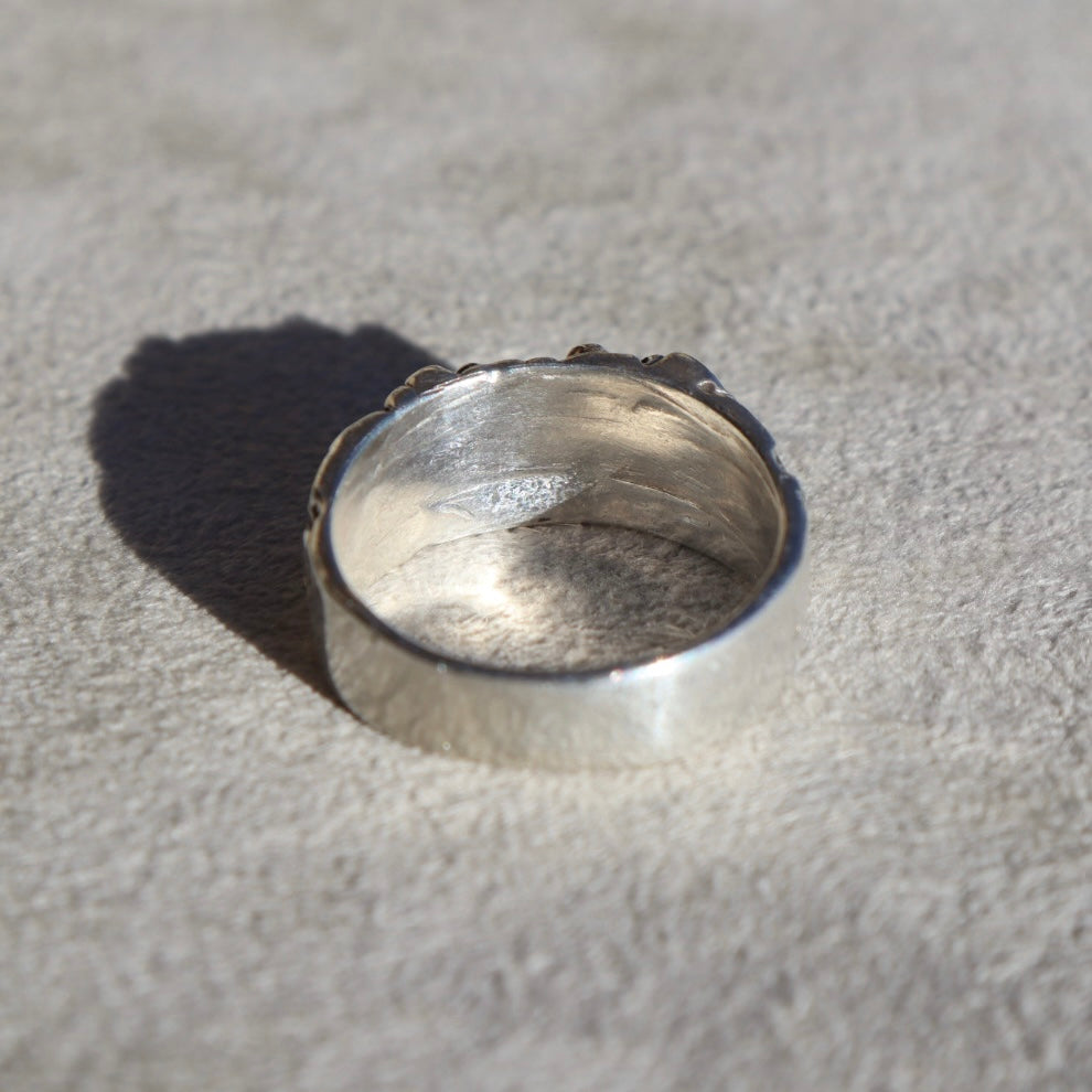 Brutalist Sterling Silver Nugget Band