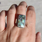 Oil Slick Abalone Sterling Ring