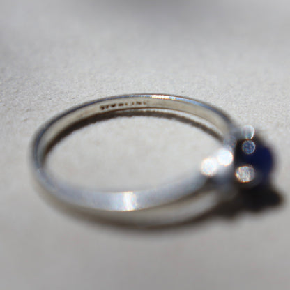 Art Deco Style Star Sapphire Ring