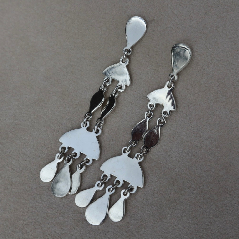 Vintage Sterling Chandelier Earrings