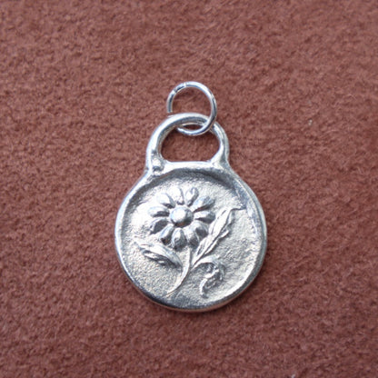 Sterling Silver Floral Pendant