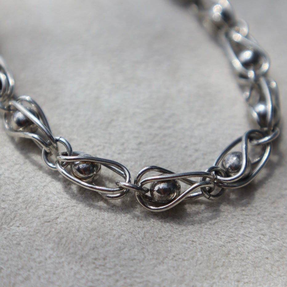 Modern Caged Ball Toggle Bracelet