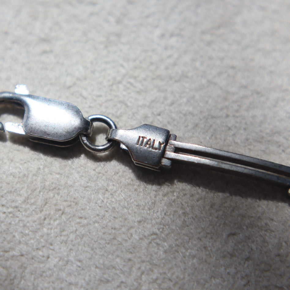 Sterling Silver Minimalist Bar Link Bracelet