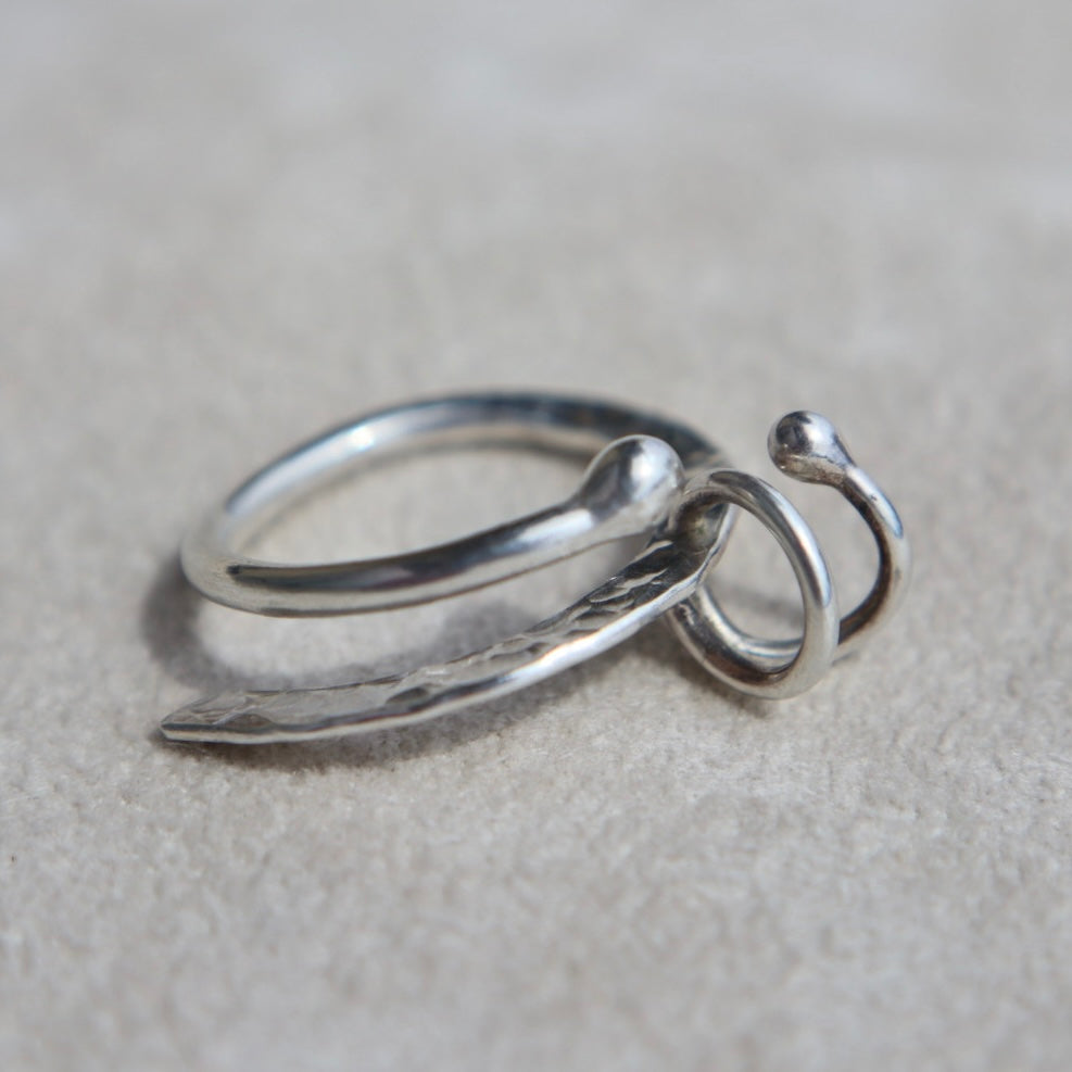 Modernist Abstract Pierced Ring