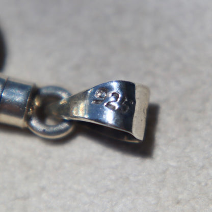 Sterling Silver Puffy Heart Vial Pendants