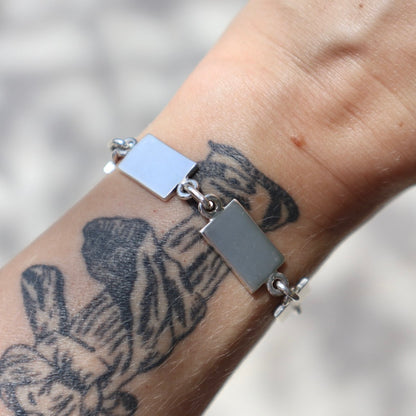 Modern Tab Link Toggle Bracelet