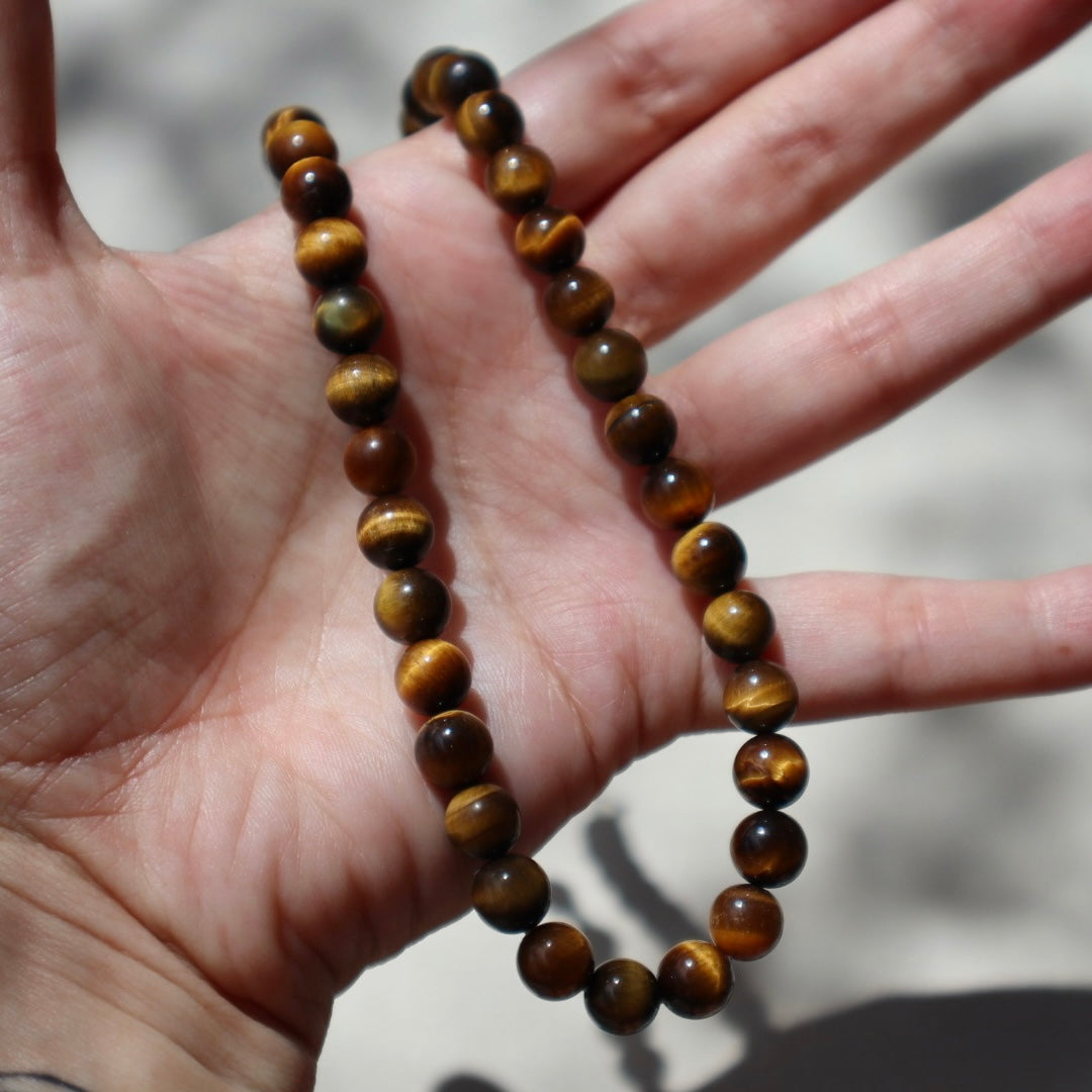 Vintage Tiger’s Eye Beaded Necklace
