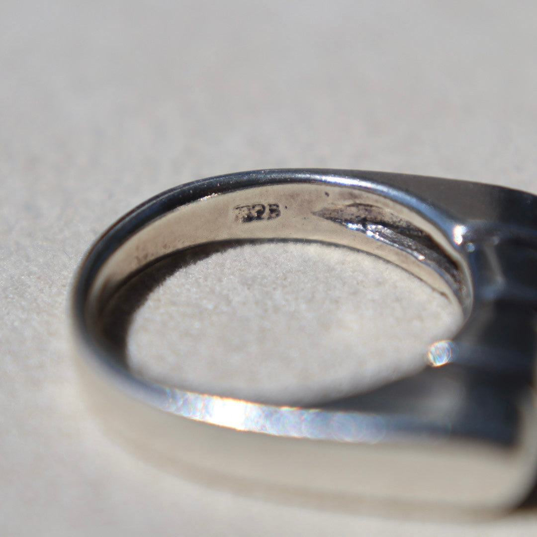 Modern Silver Stacker Ring