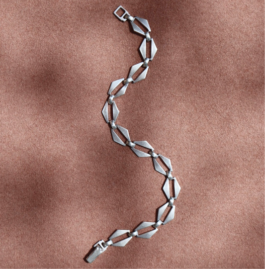 Modern Diamond Link Bracelet