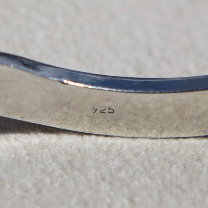Sterling Silver Wavy Bangle
