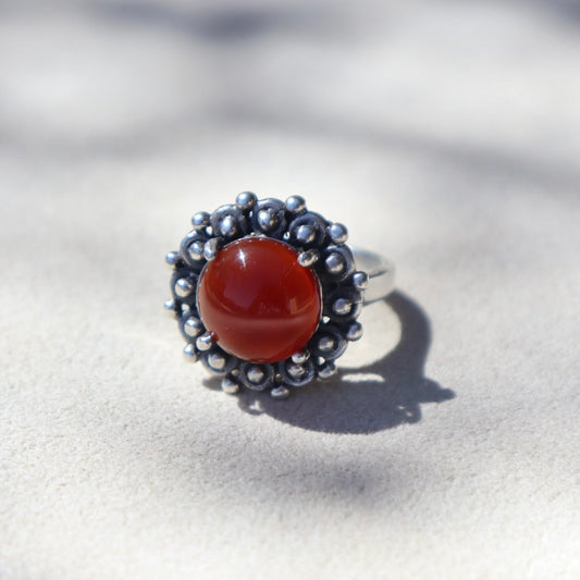 Carnelian Cocktail Ring