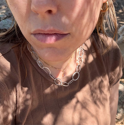 Large Oval Cable Chain Necklace