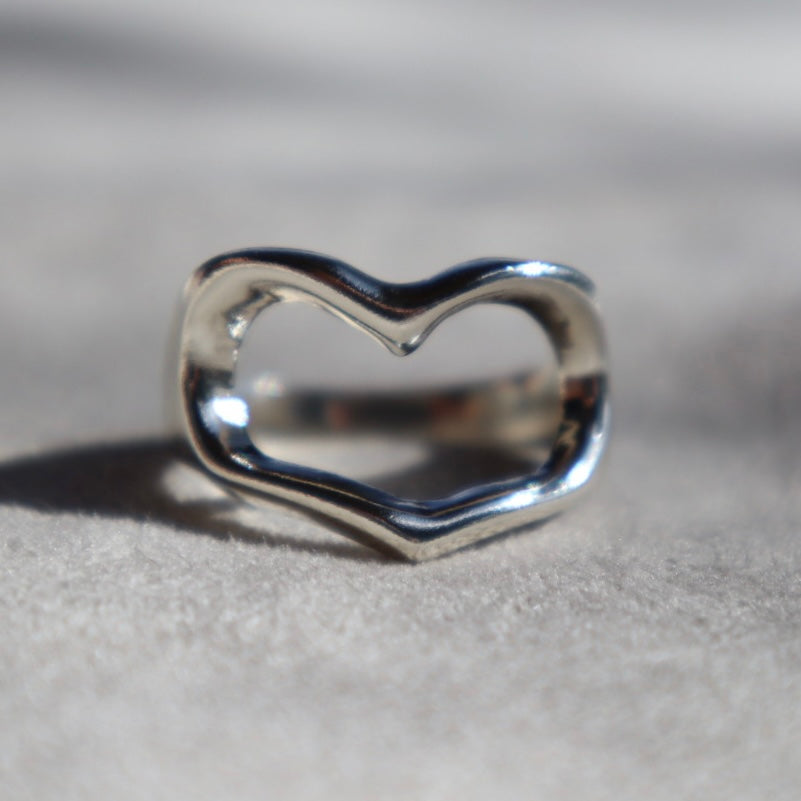 Handmade Silver Heart Ring