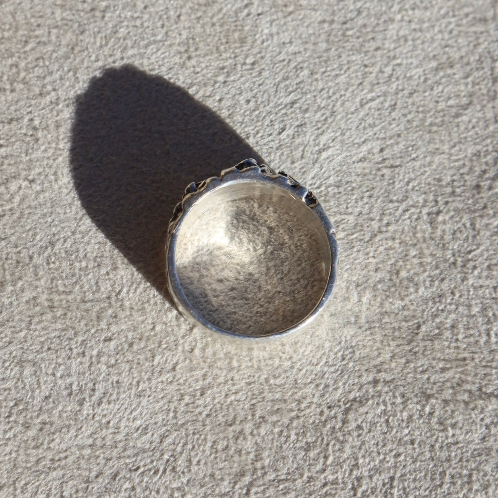 Brutalist Sterling Silver Nugget Band