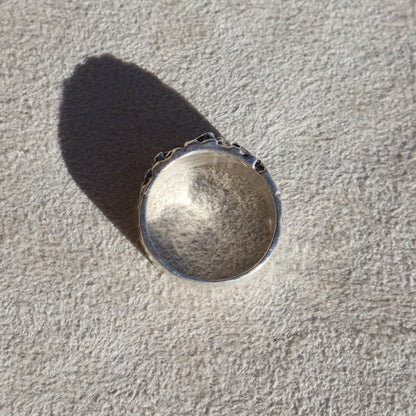 Brutalist Sterling Silver Nugget Band