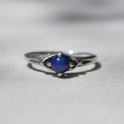 Art Deco Style Star Sapphire Ring
