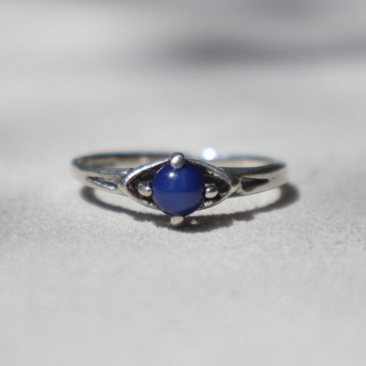 Art Deco Style Star Sapphire Ring