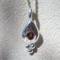Freeform Garnet Teardrop Pendant