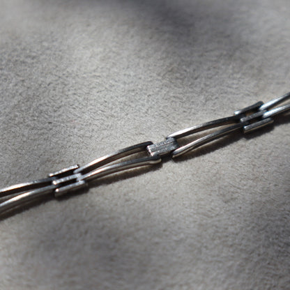Minimalist Sterling Silver Hinged Bar Bracelet