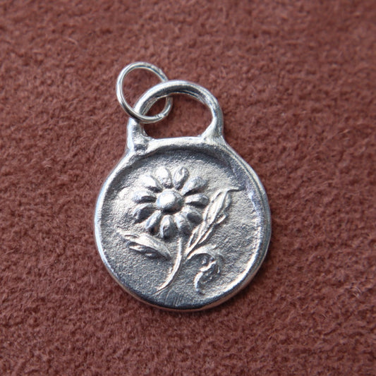 Sterling Silver Floral Pendant
