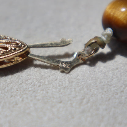 Vintage Tiger’s Eye Beaded Necklace